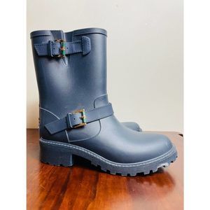 Tommy Hilfiger Buckle Rain Boots Sz 10